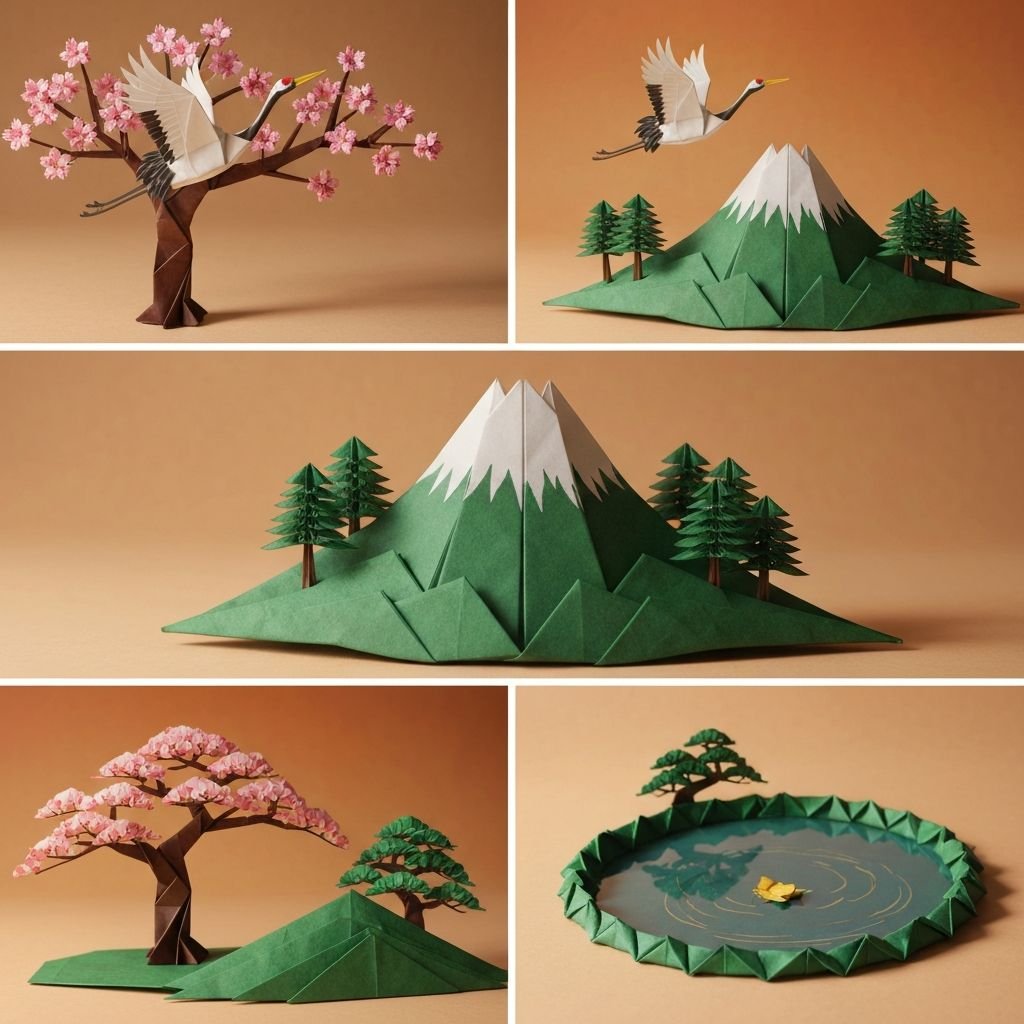 Exposición origami y naturaleza